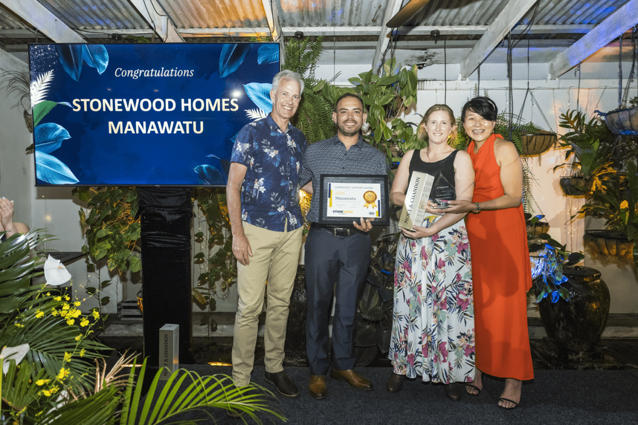 Stonewood Homes Manawatu - Comunity Award