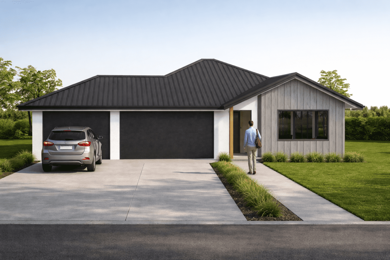 Triple Car Garage with Drive Through!