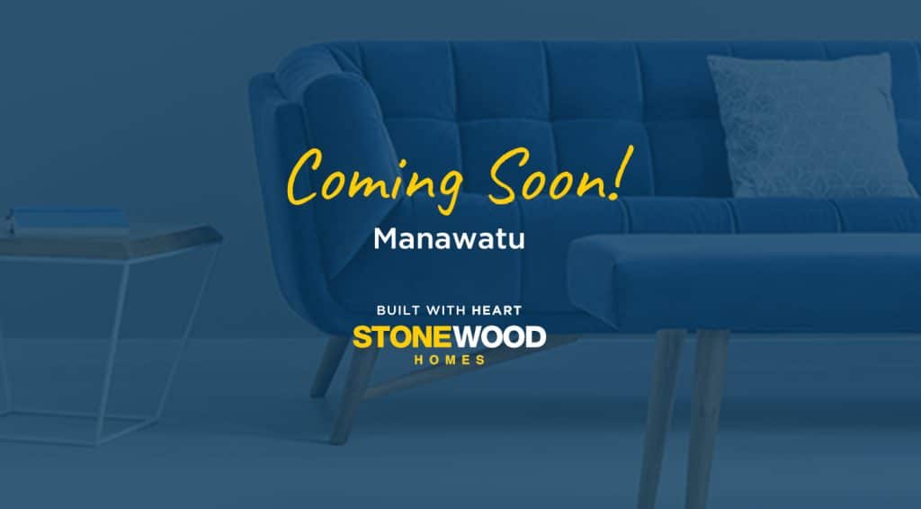 A Stonewood homes "coming soon manawatu" poster